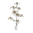 Global Views Black Eyed Susan Sculpture Bronze/Brass