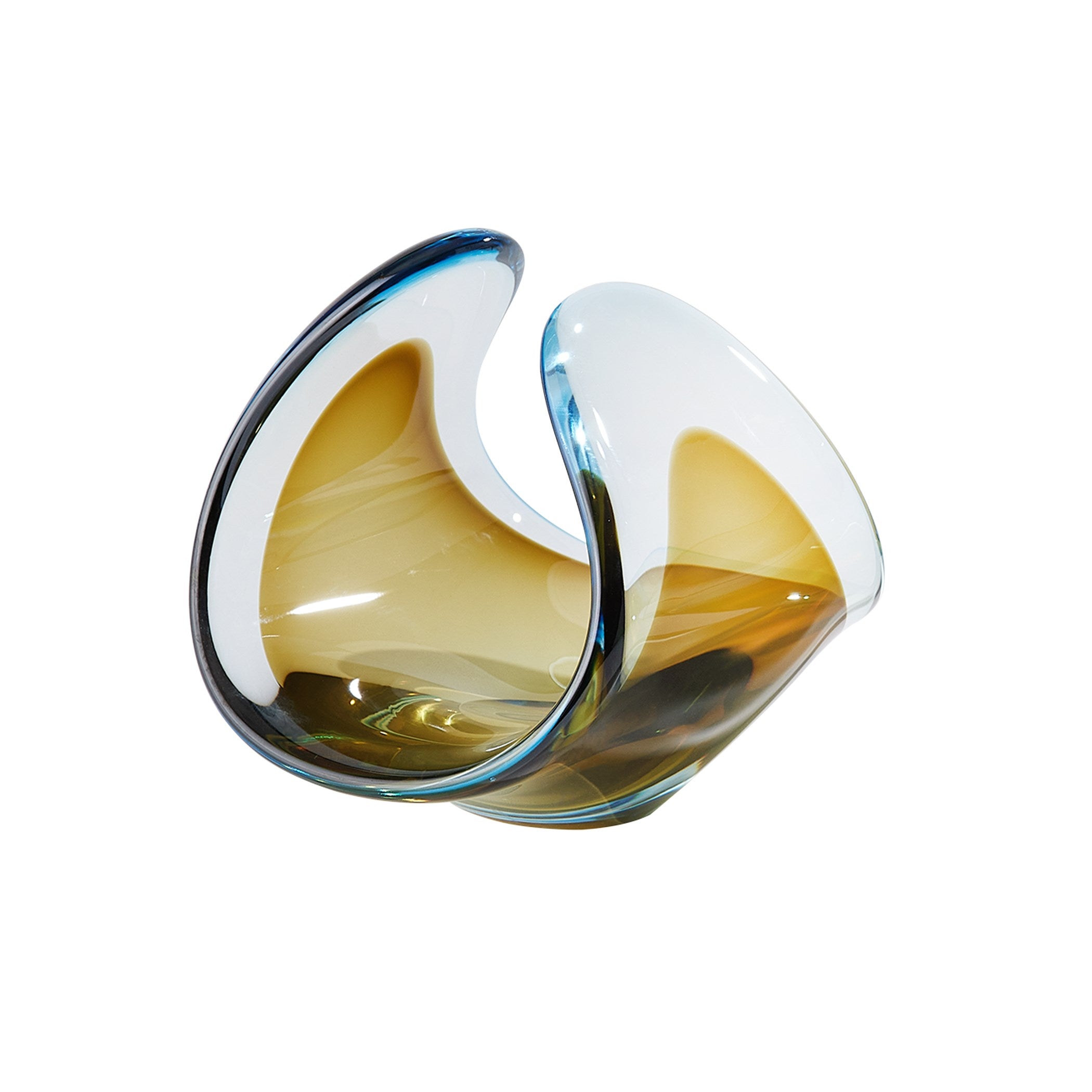 Global Views Turquoise/Beige Bowl