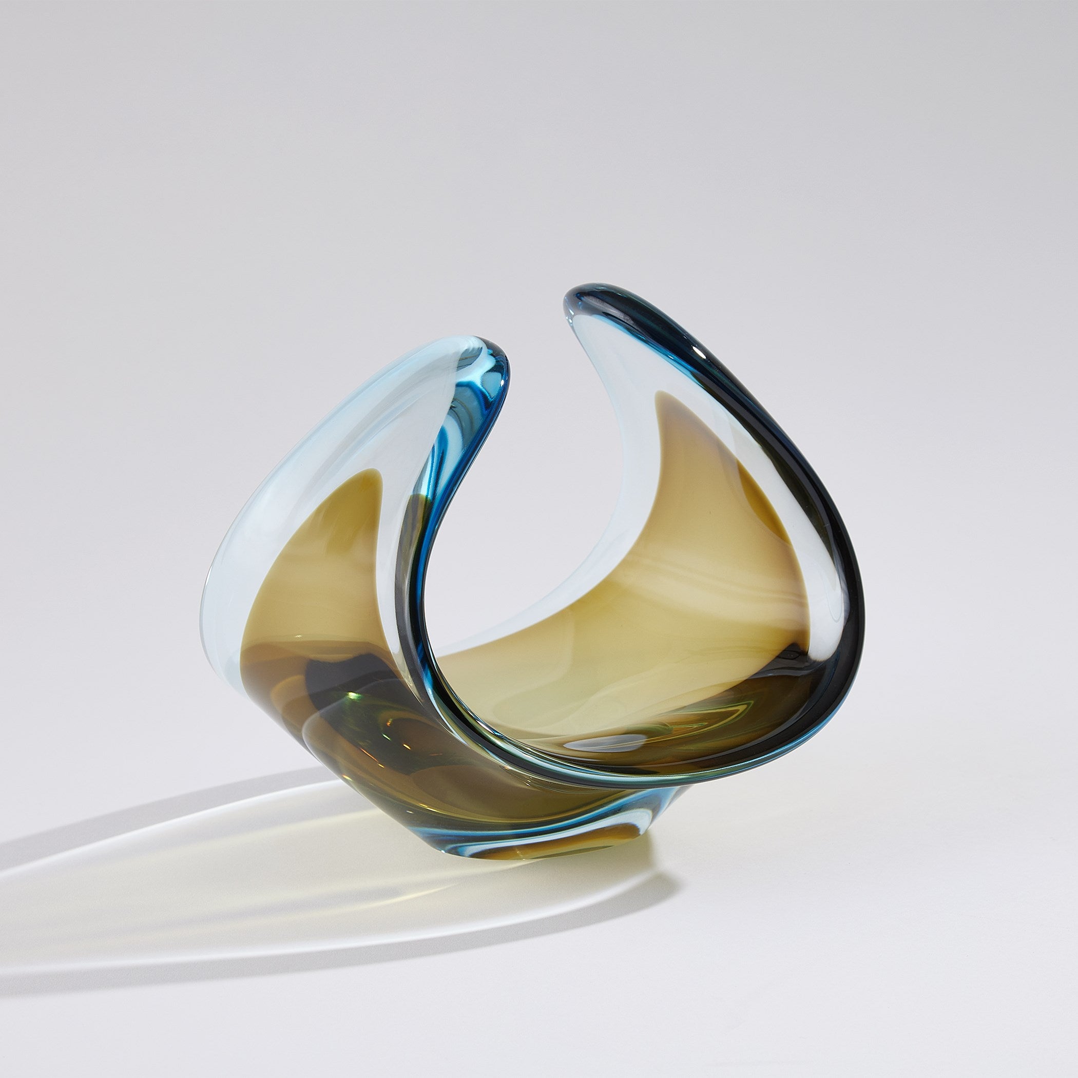 Global Views Turquoise/Beige Bowl