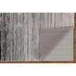 Feizy Micah 3337F Modern Abstract Rug in Black/Gray