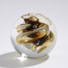 Global Views Swirl Paperweight Moss Green