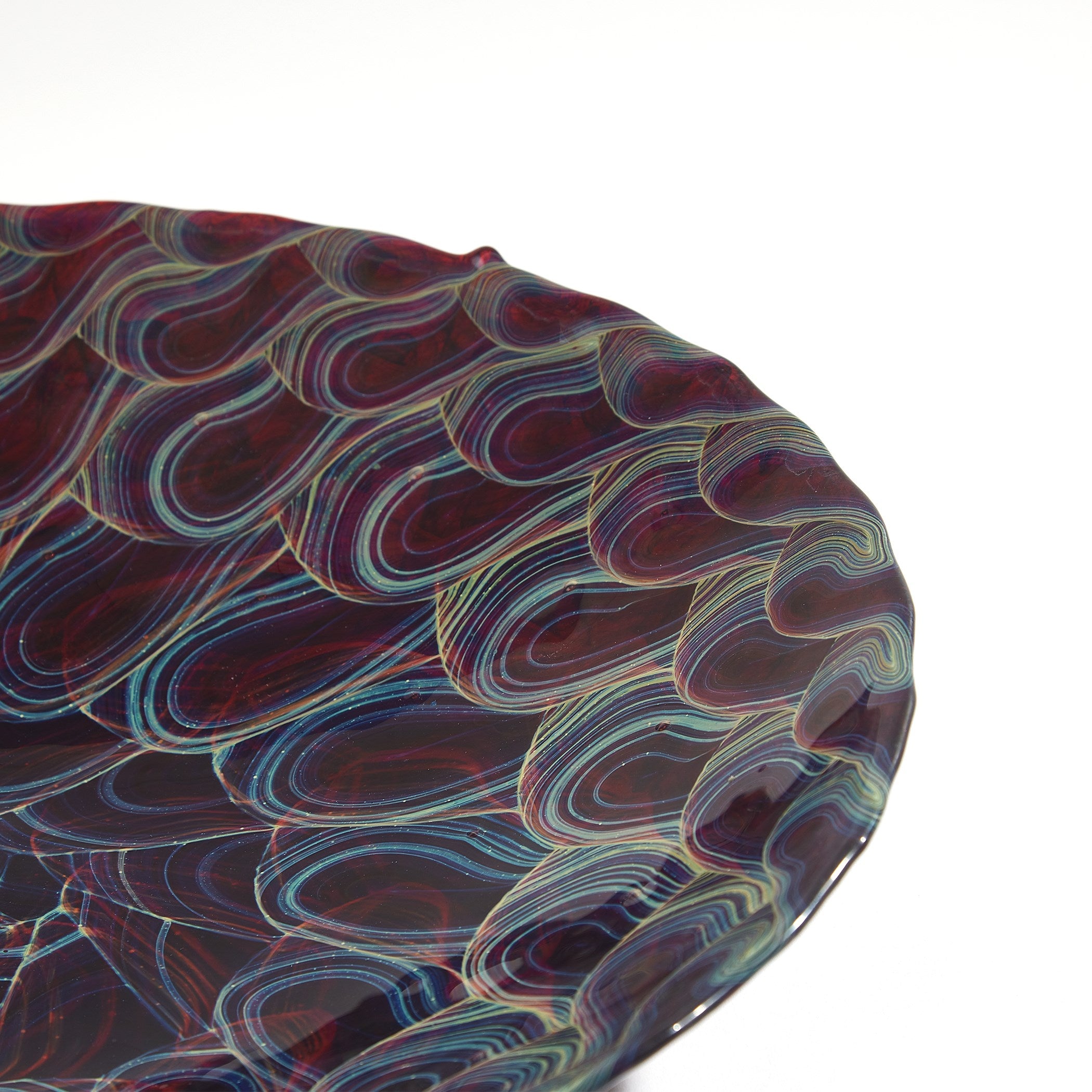 Global Views Kaleidoscope Centerpiece Plum