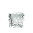Global Views Quilted Vase-Grey-Wide
