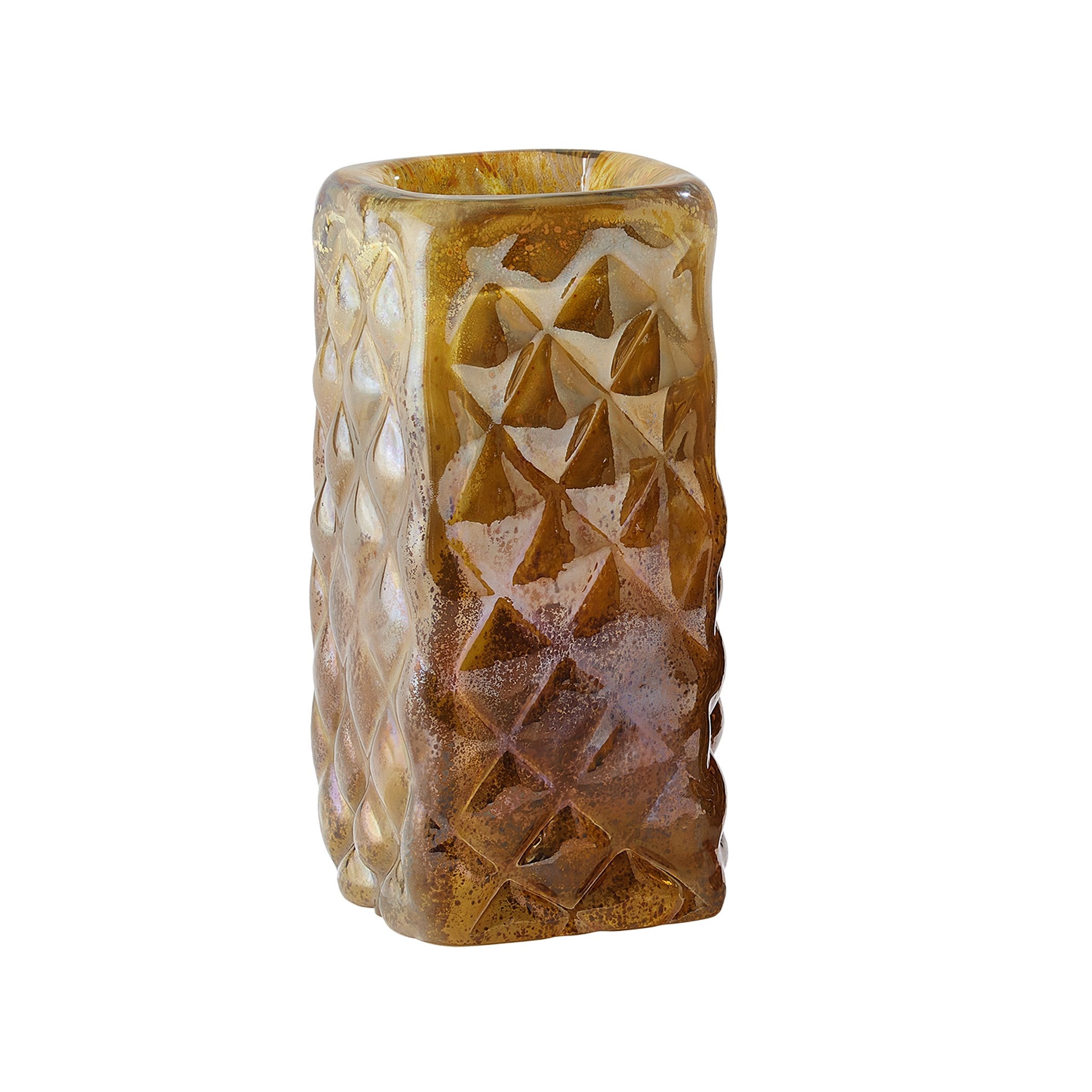 Global Views Quilted Vase-Iris Gelp-Tall
