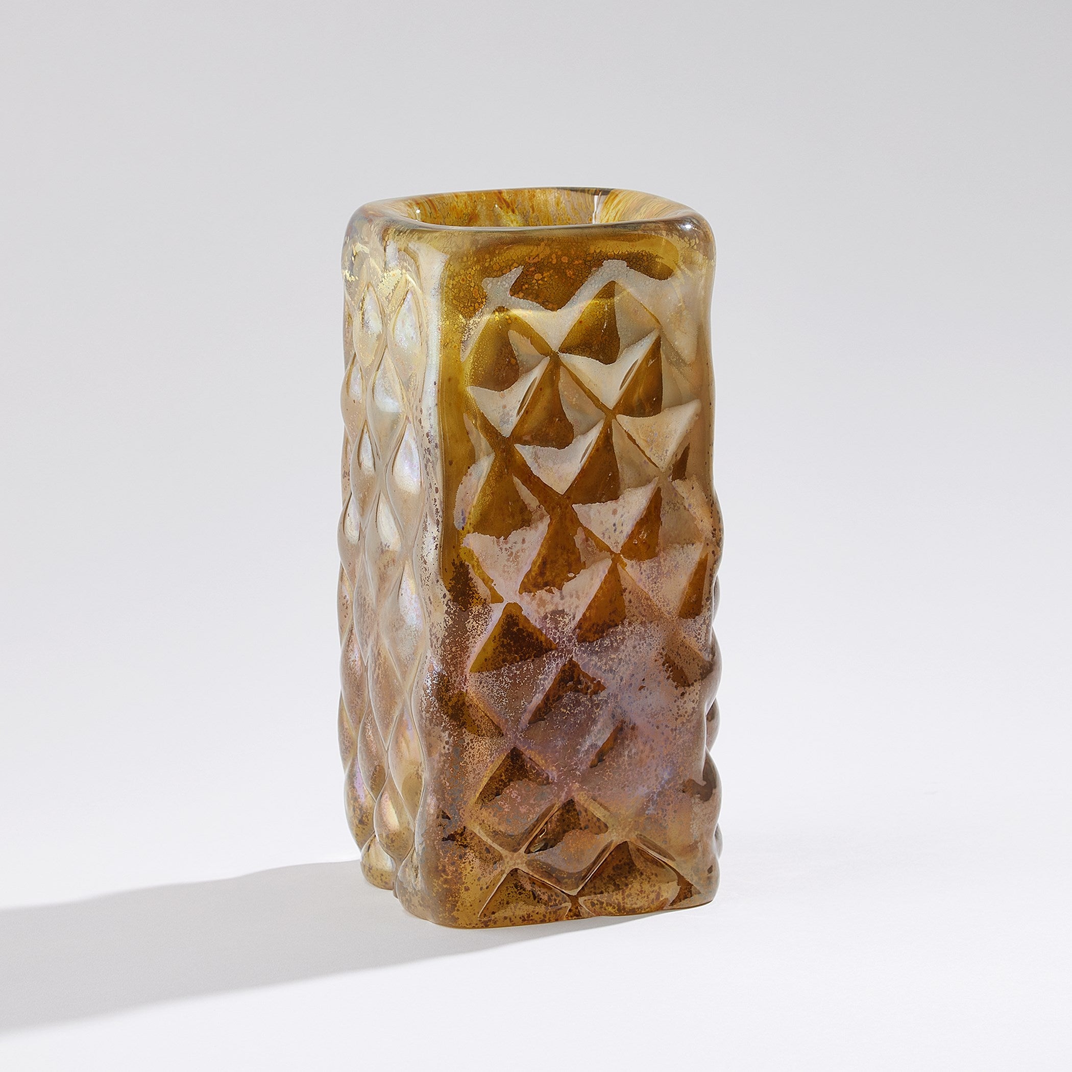 Global Views Quilted Vase-Iris Gelp-Tall