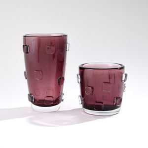 Global Views Ingot Vase-Plum-Sm