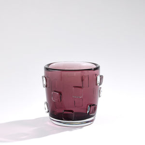 Global Views Ingot Vase-Plum-Sm
