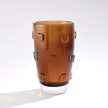 Global Views Ingot Vase-Amber-Lg