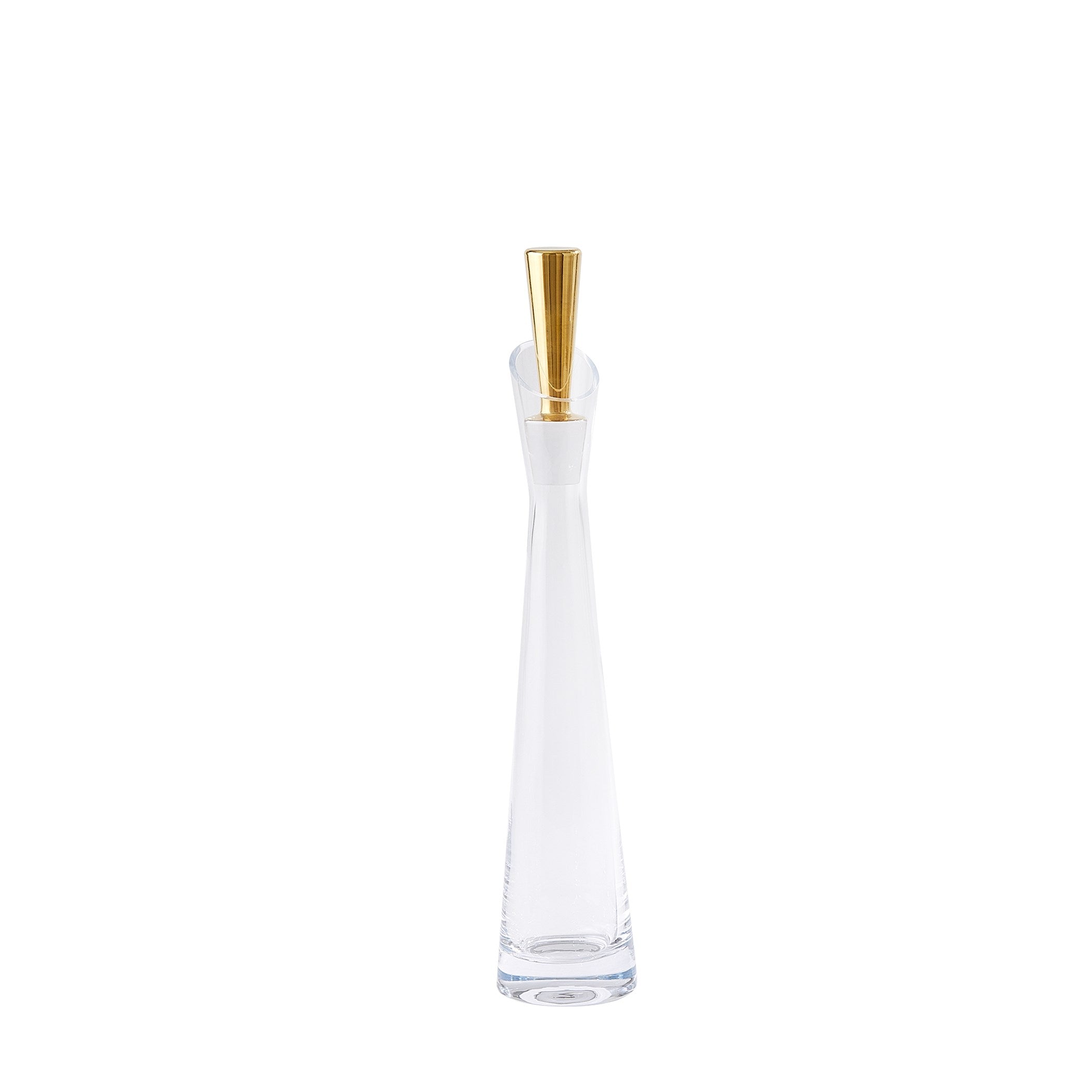 Global Views Slant Decanter Gold
