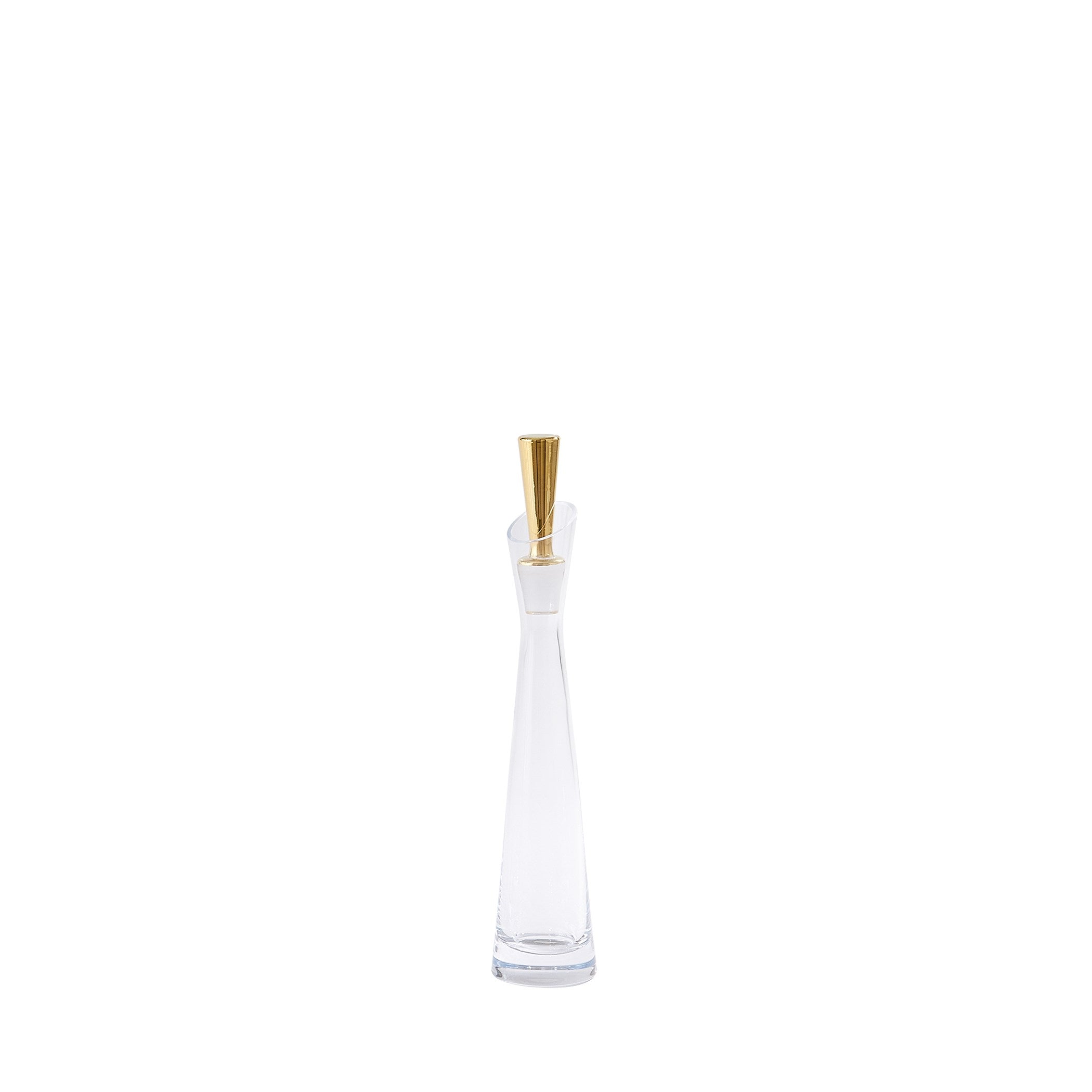 Global Views Slant Decanter Gold