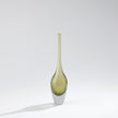 Global Views Flecked Spire Bottle Olive