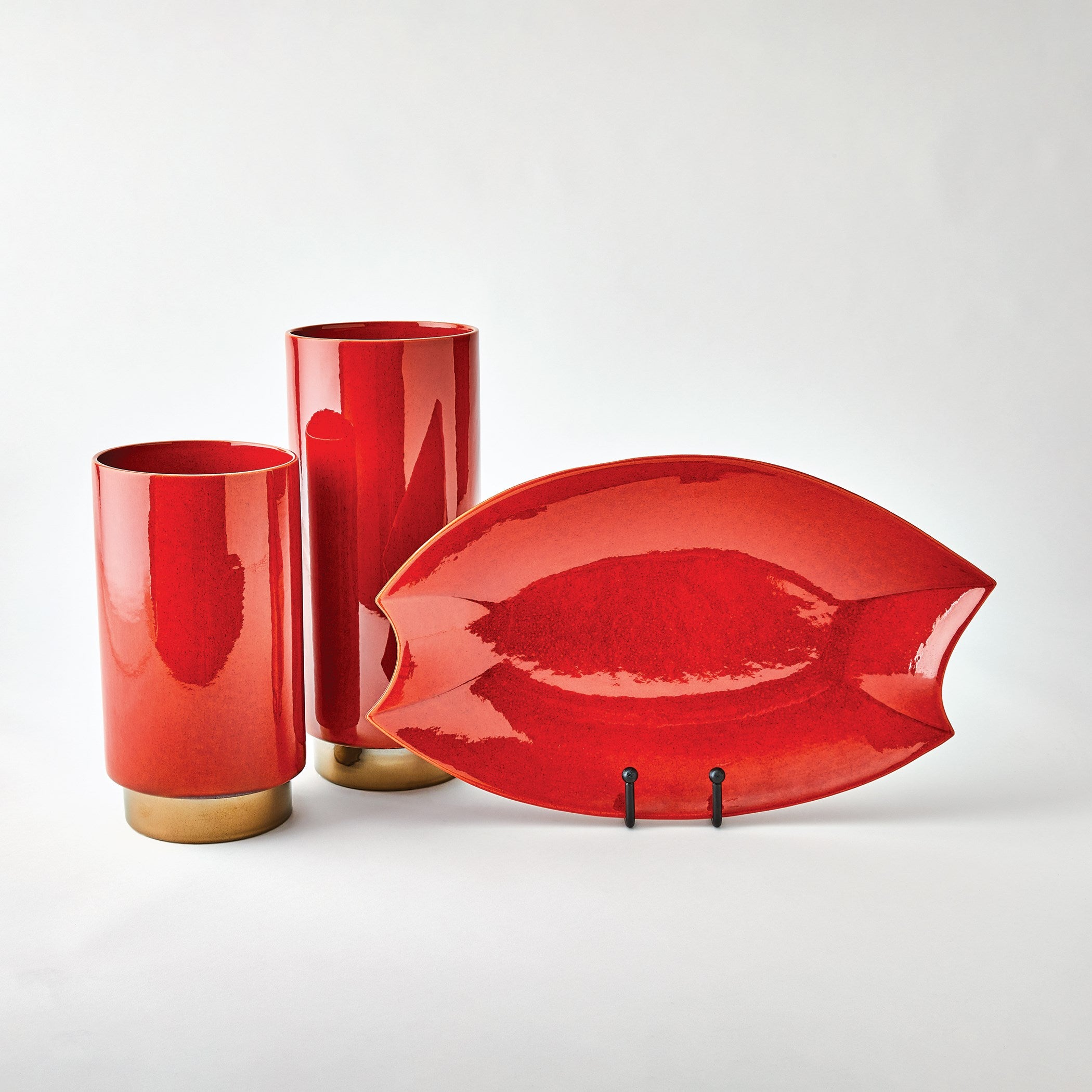Global Views Rolo Vase and Platter