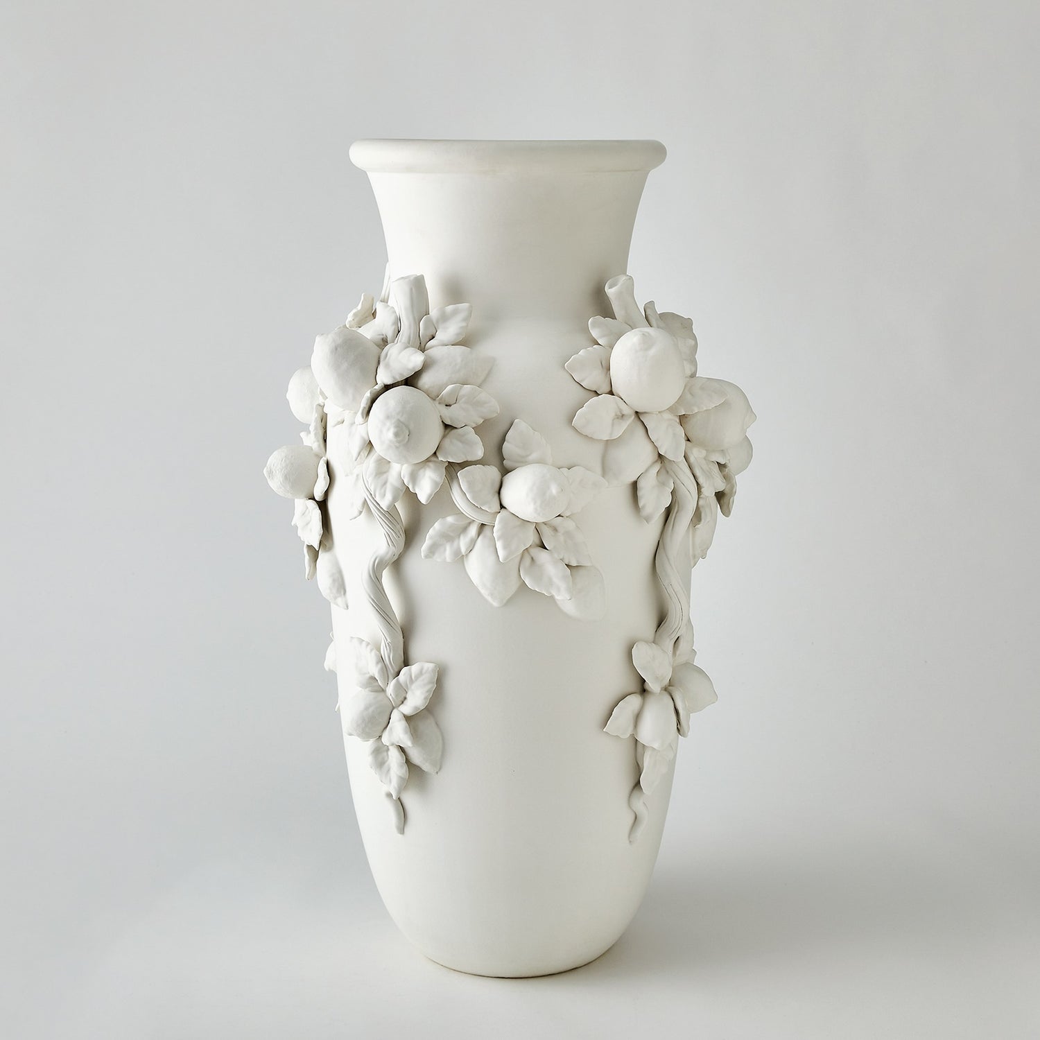Global Views Villa Limone Urn Matte White