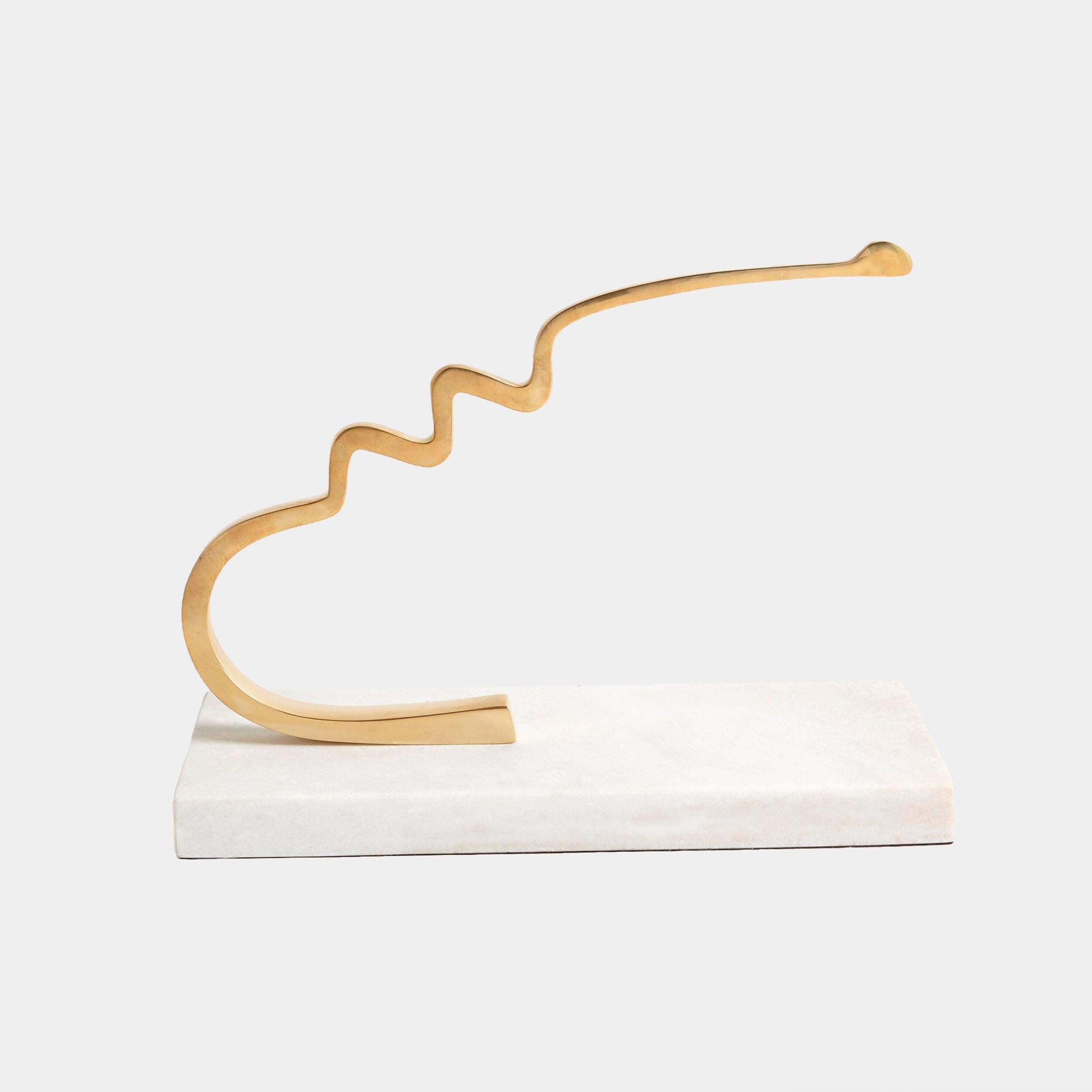 Global Views Profile Sculpture Brass
