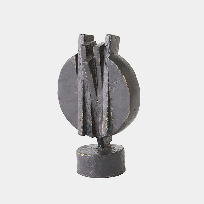 Global Views Deconstructed Disk Bronze Sculpture