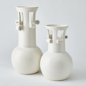 Global Views Spiral Handle Vase
