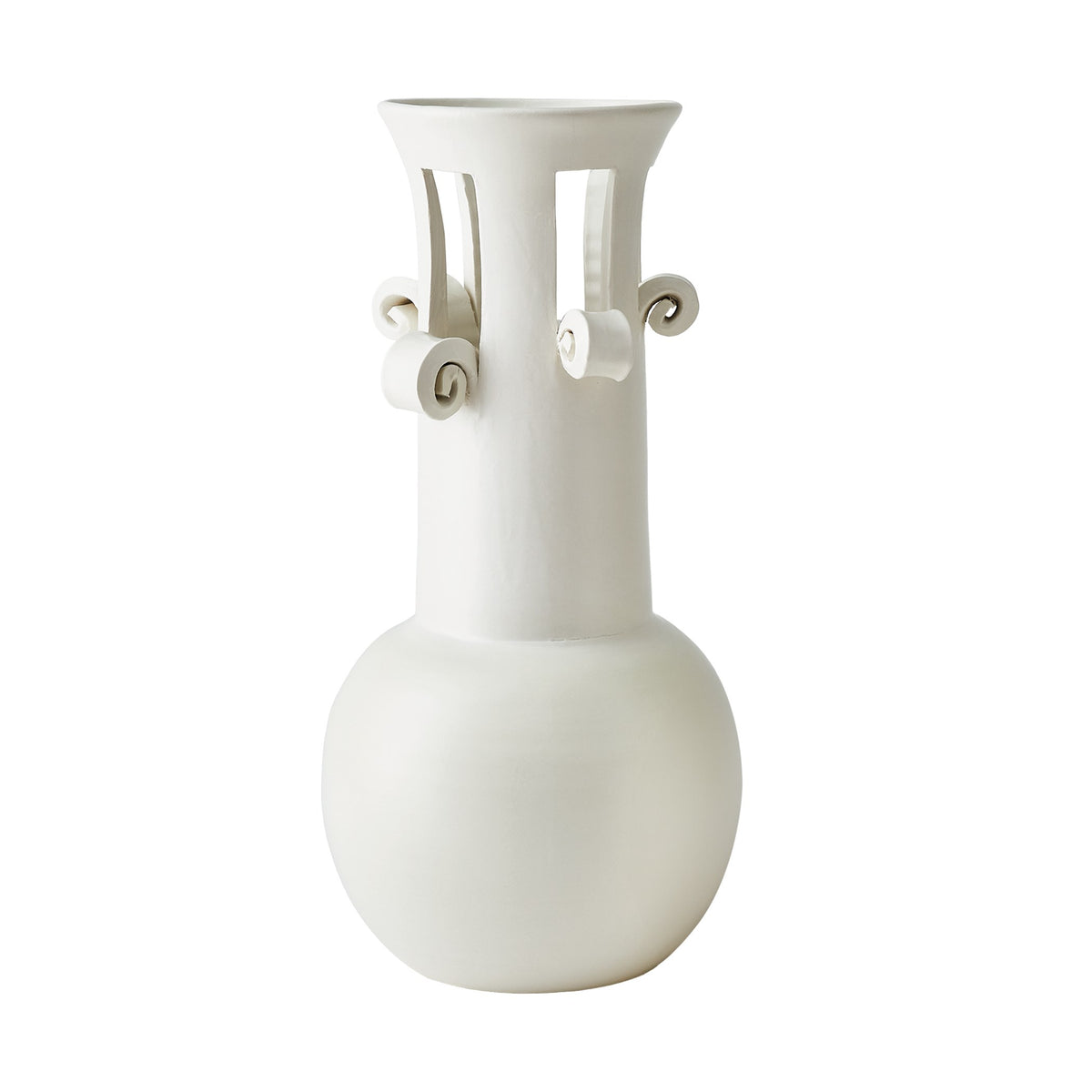 Global Views Spiral Handle Vase
