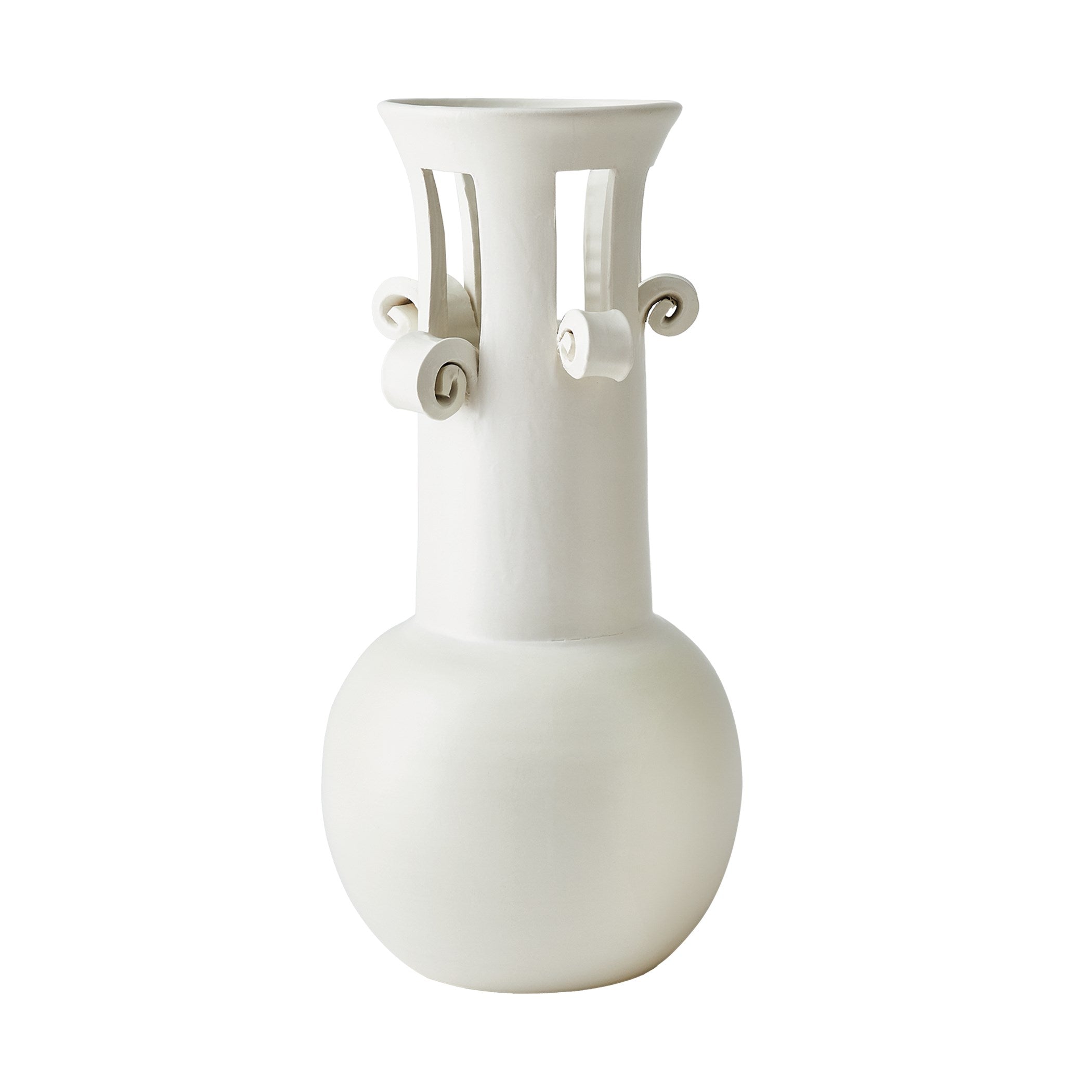 Global Views Spiral Handle Vase
