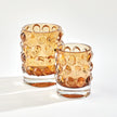 Global Views Thousand Eye Vase-Amber-Lg