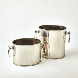 Global Views Winston Ice Bucket Nickel