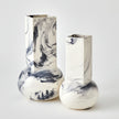 Global Views Crocus Vase Blue Marble