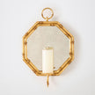 Global Views Octagonal Bamboo Mirror