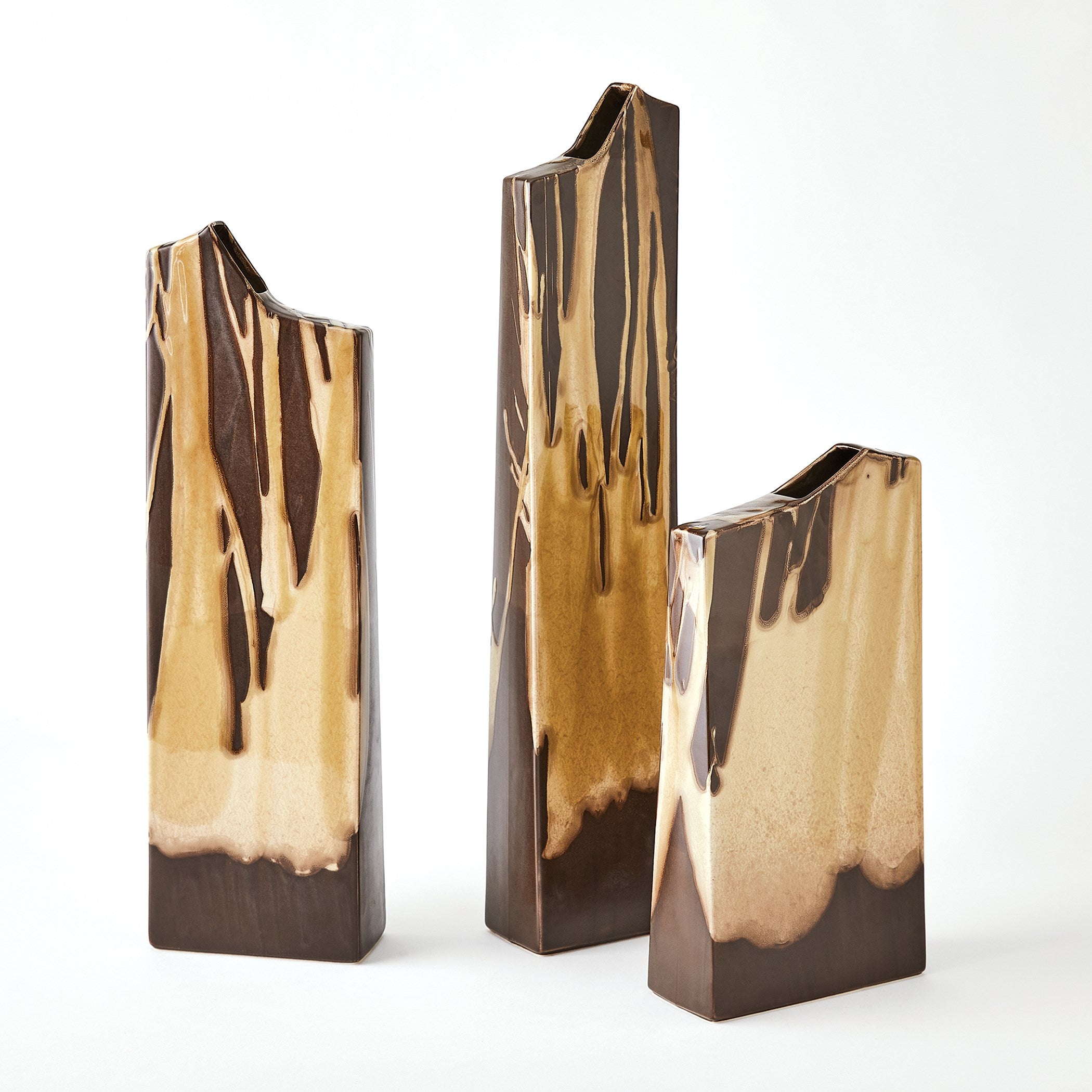 Global Views Column Splash Vase Umber