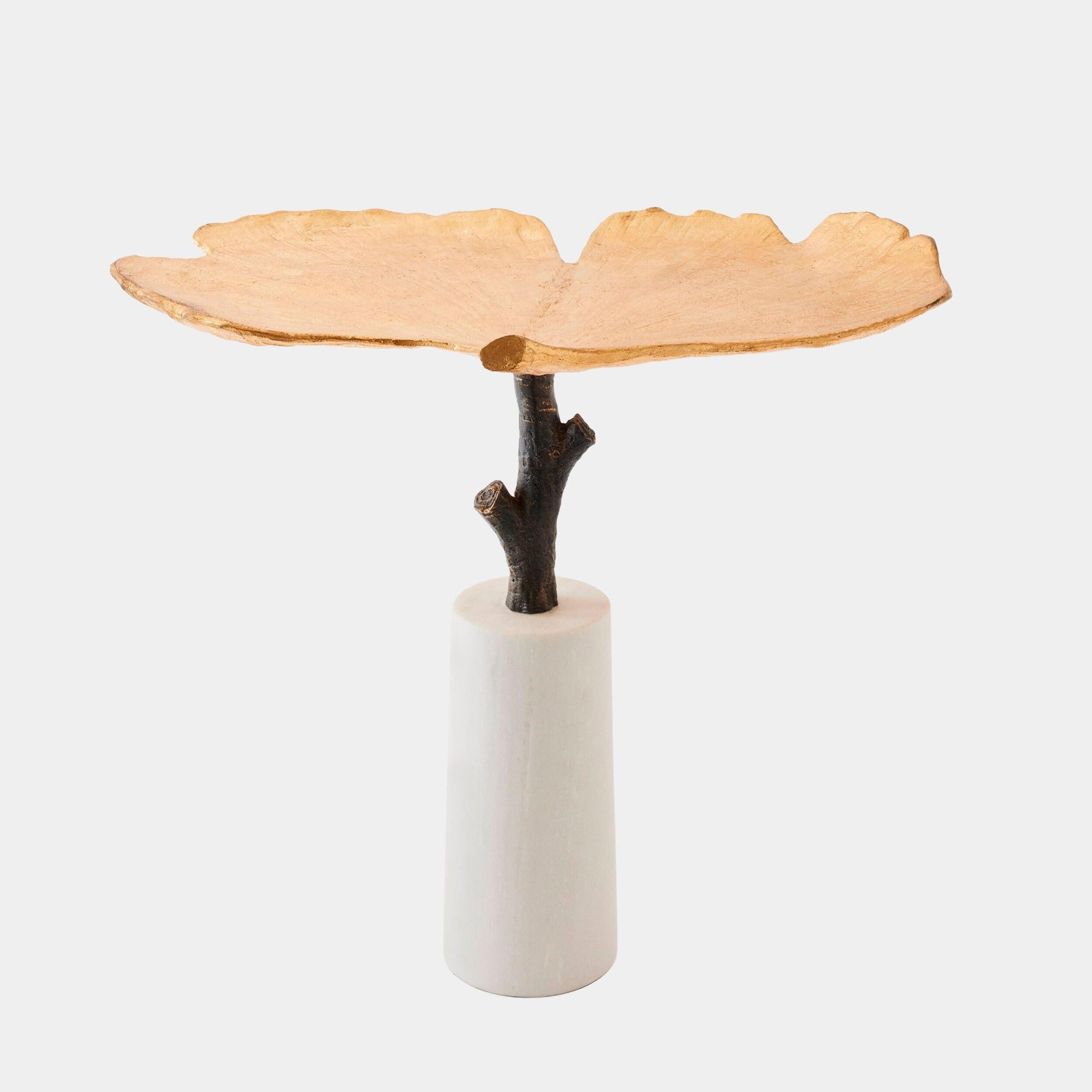 Global Views Ginkgo Leaf Side Table