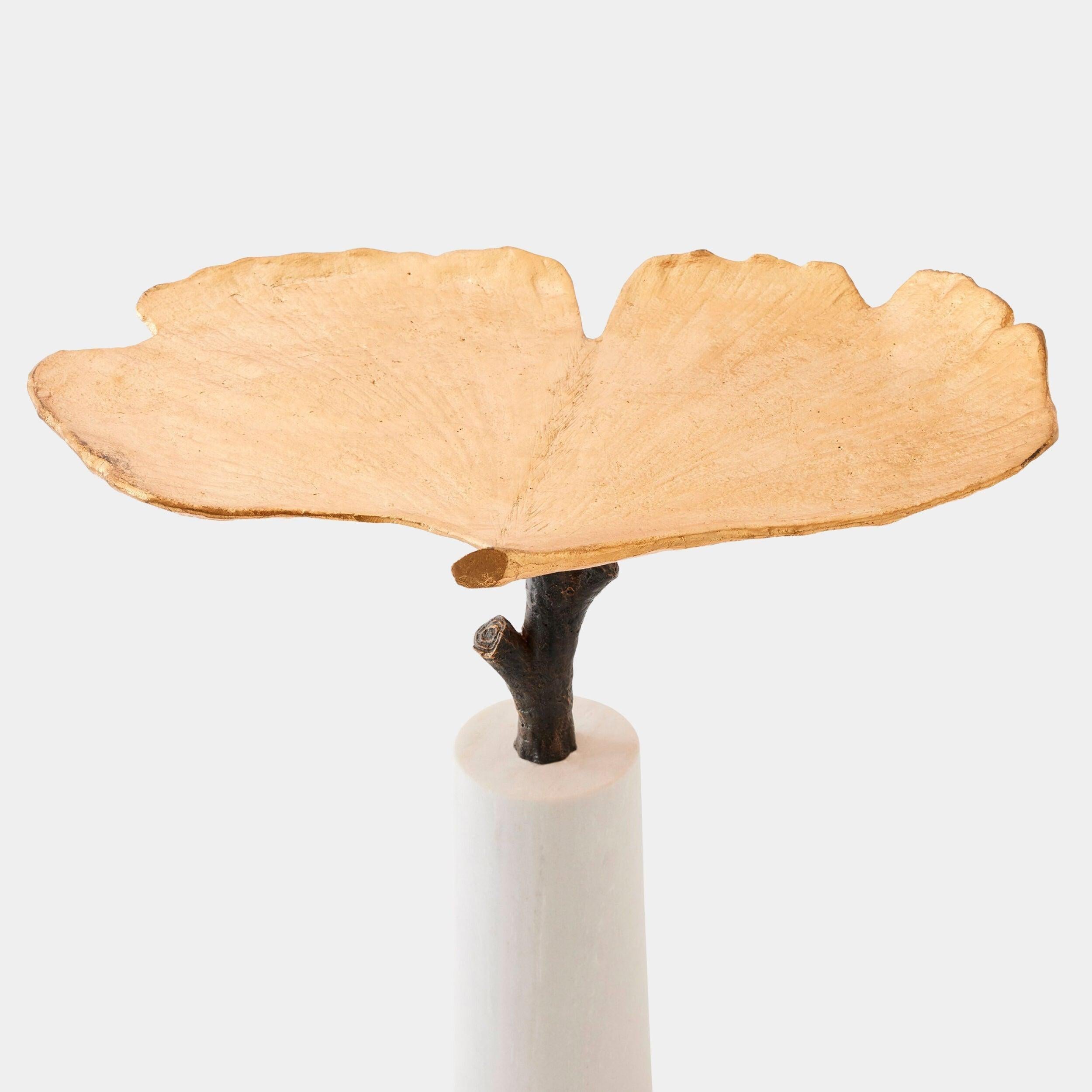 Global Views Ginkgo Leaf Side Table