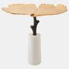 Global Views Ginkgo Leaf Side Table