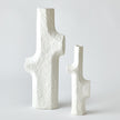 Global Views Tiered Trunk Vase Matte White