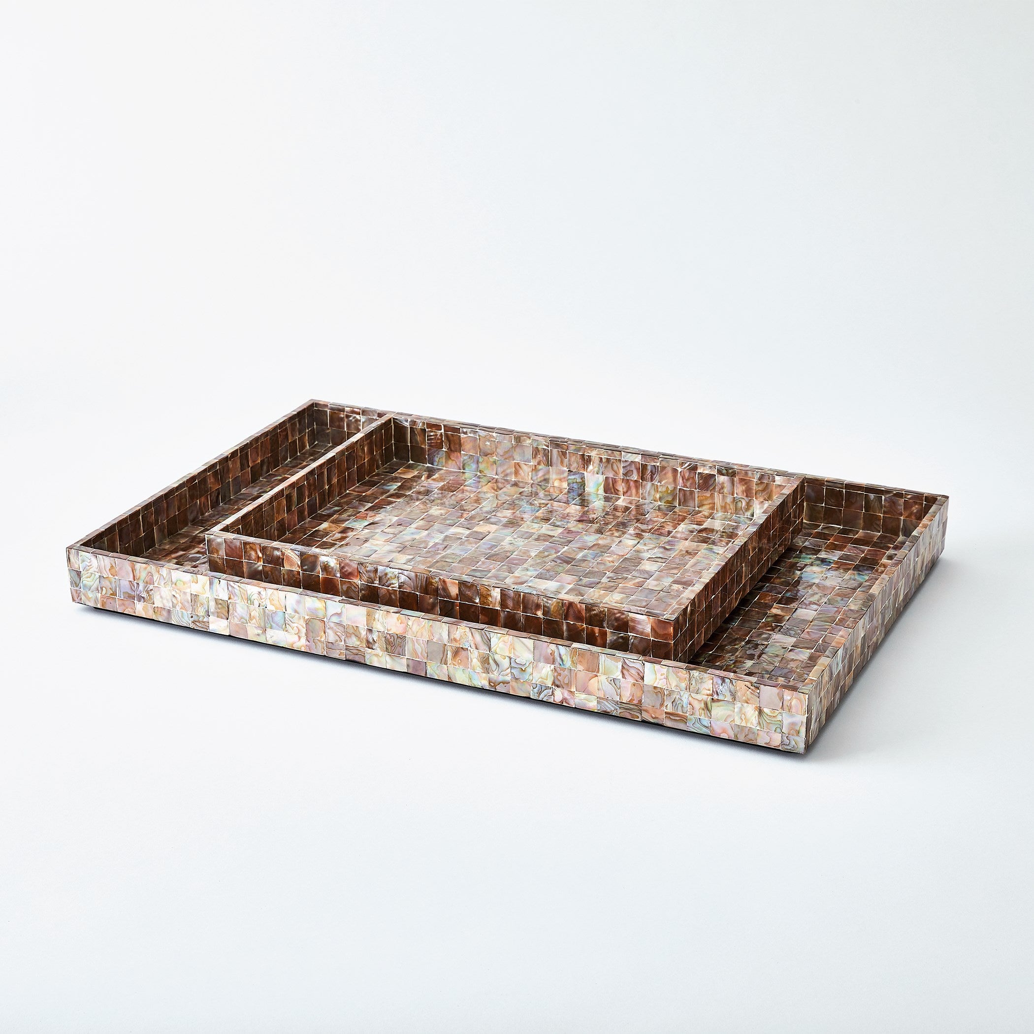 Global Views Mother Of Pearl Tray