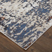 Feizy Gilmore 39MLF Modern Abstract in Ivory/Blue/Gray