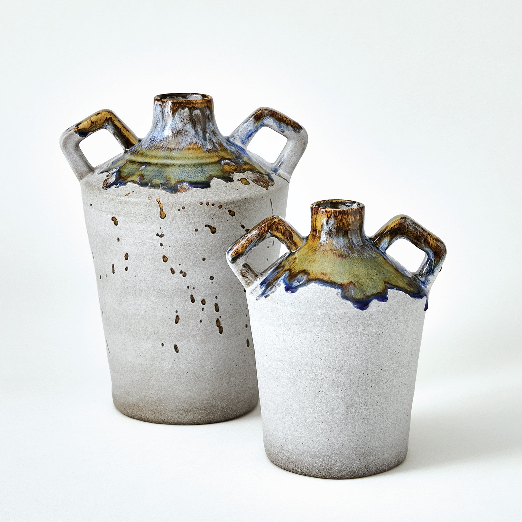 Global Views Volcan Grey/Reactive Green Vases and Jars