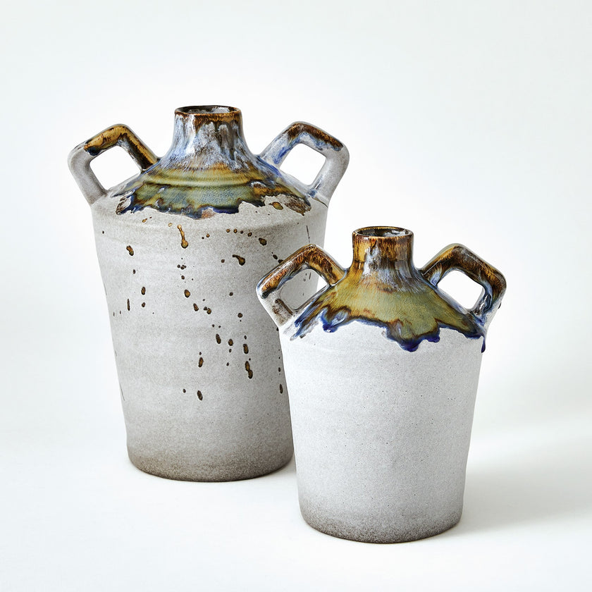 Global Views Volcan Grey/Reactive Green Vases and Jars