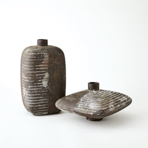 Global Views Lantern Vase Soot
