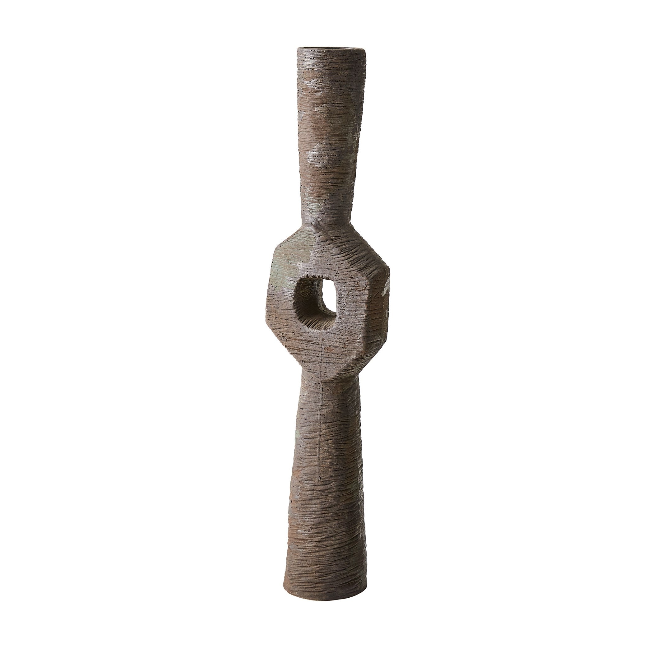 Global Views Ebba Vase Rugged Brown