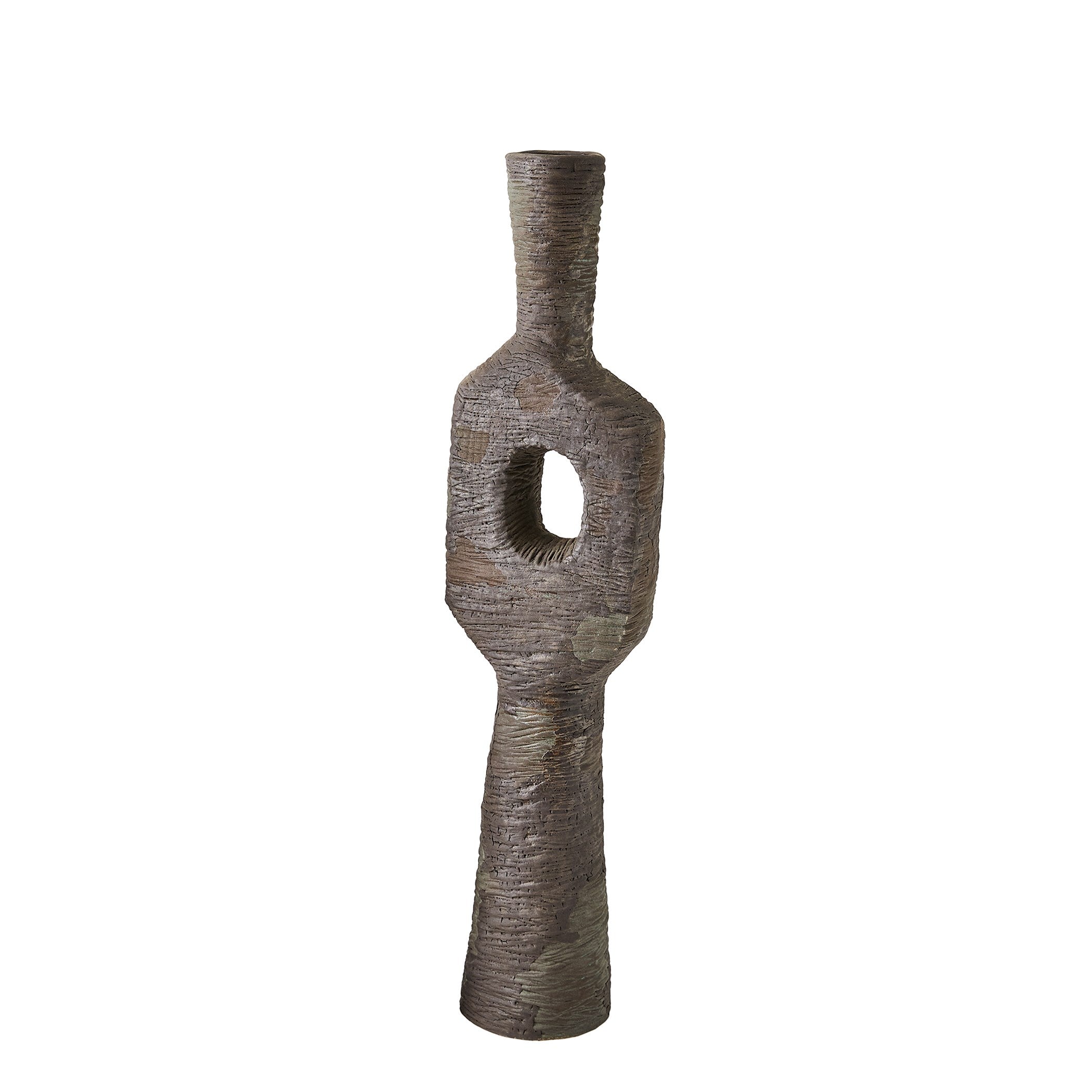 Global Views Ebba Vase Rugged Brown