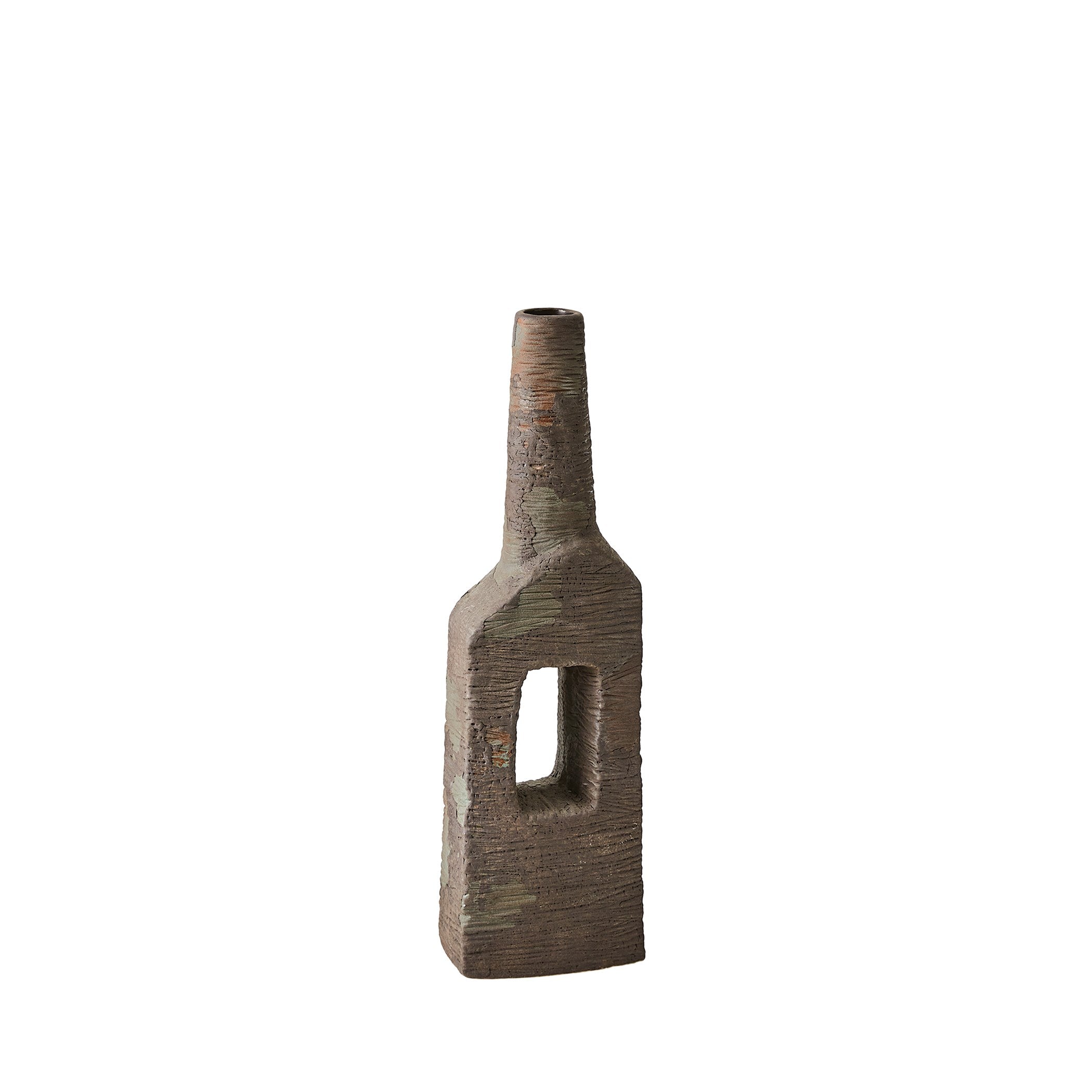 Global Views Ebba Vase Rugged Brown