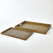 Global Views Lames Boxes and Trays Aged Brass