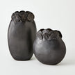 Global Views Sand Dollar Vase Black
