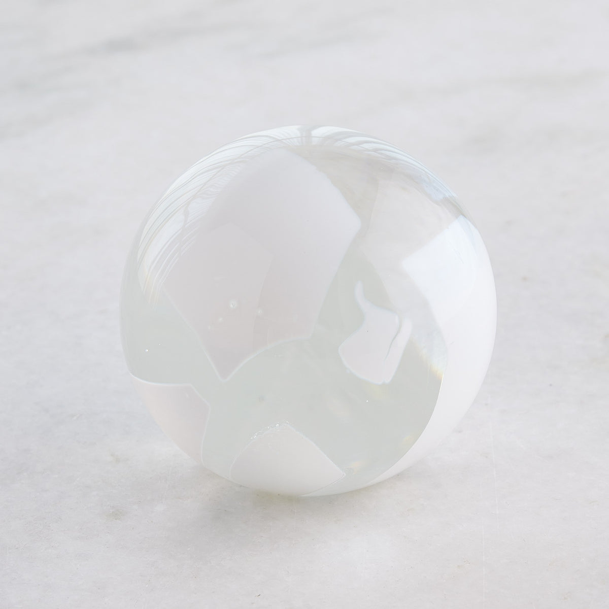 Global Views Glass Flakes Orb Paperweight