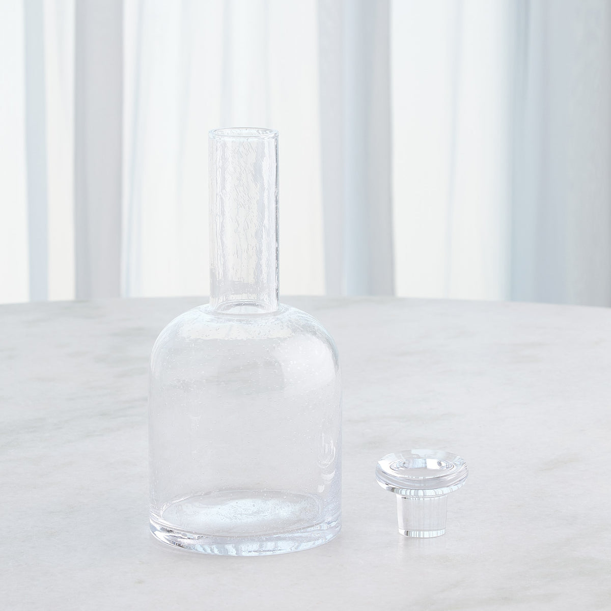 Global Views Necked Seeded Decanter