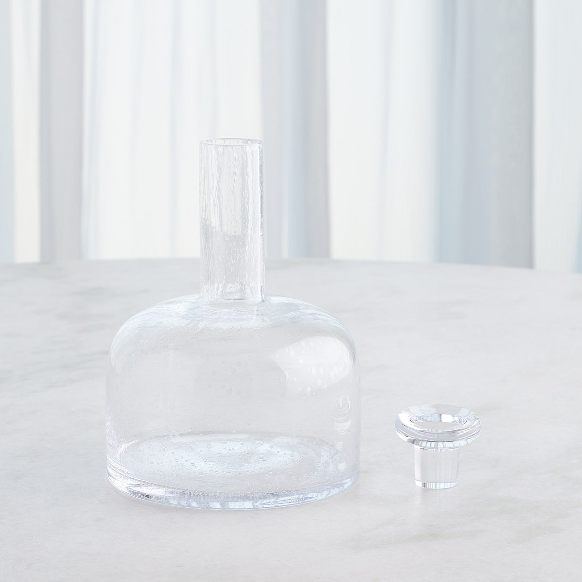 Global Views Necked Seeded Decanter