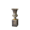 Global Views Pedestal Vase Reactive Silver