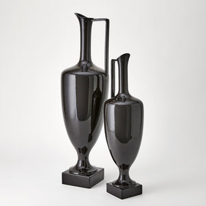 Global Views Quiet Curve Urn Black