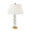 Global Views Stacked Faceted Crystal Lamp