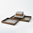 Global Views Eggshell Box Antique Gold Leaf