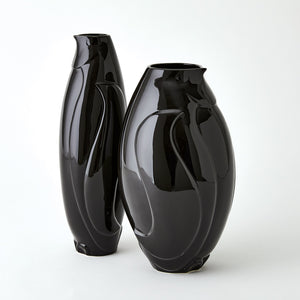 Global Views Penguin Vase Black