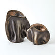 Global Views Bocca Vase Reactive Bronze